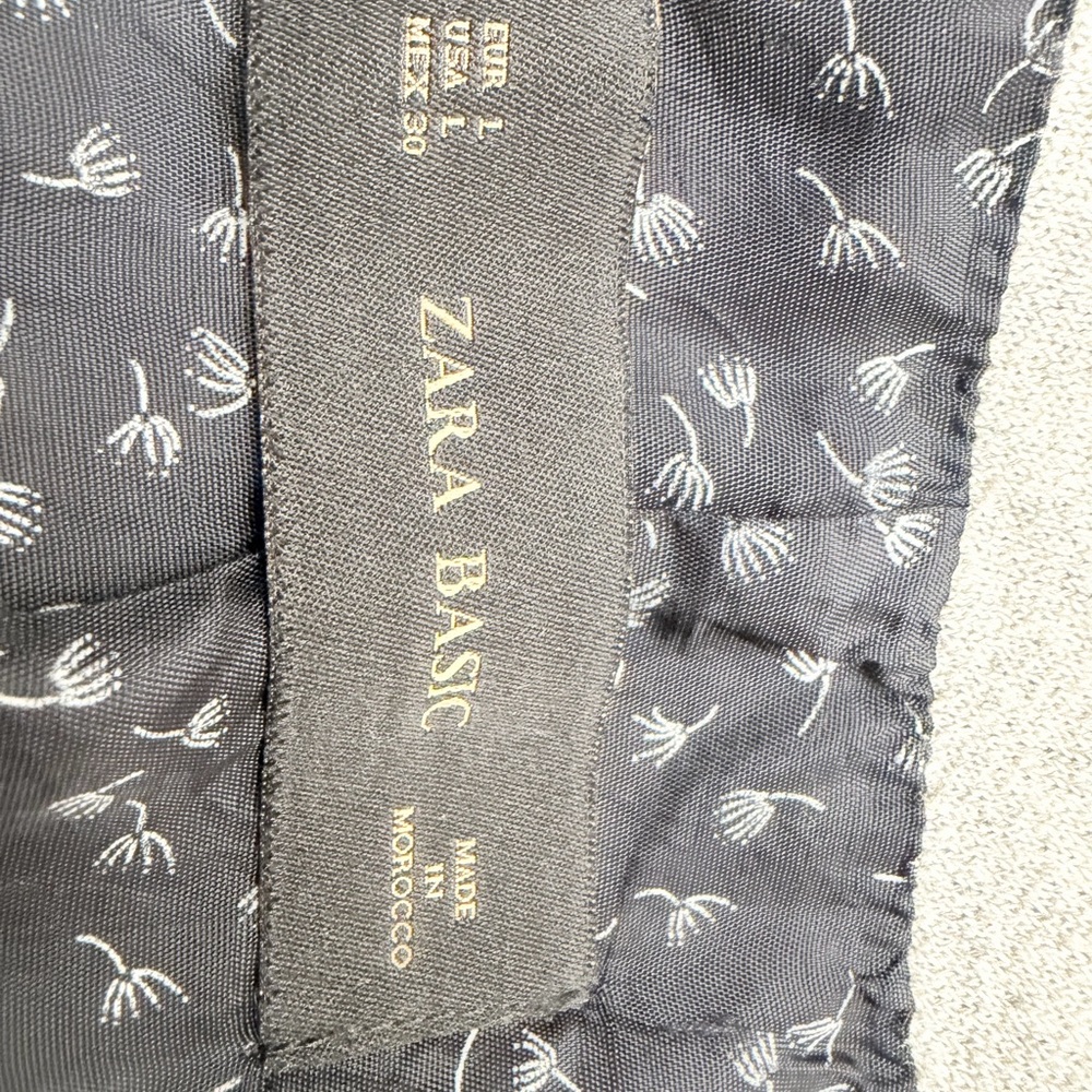 Zara Basic Women's Light Gray Blazer with Black A… - image 6